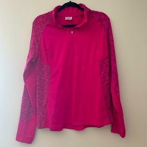 Danskin long sleeve active top. Moisture wicking, thumb holes, reflective accent